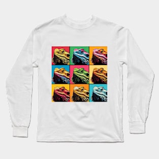 Bearded Dragon Pop Art v1 Long Sleeve T-Shirt